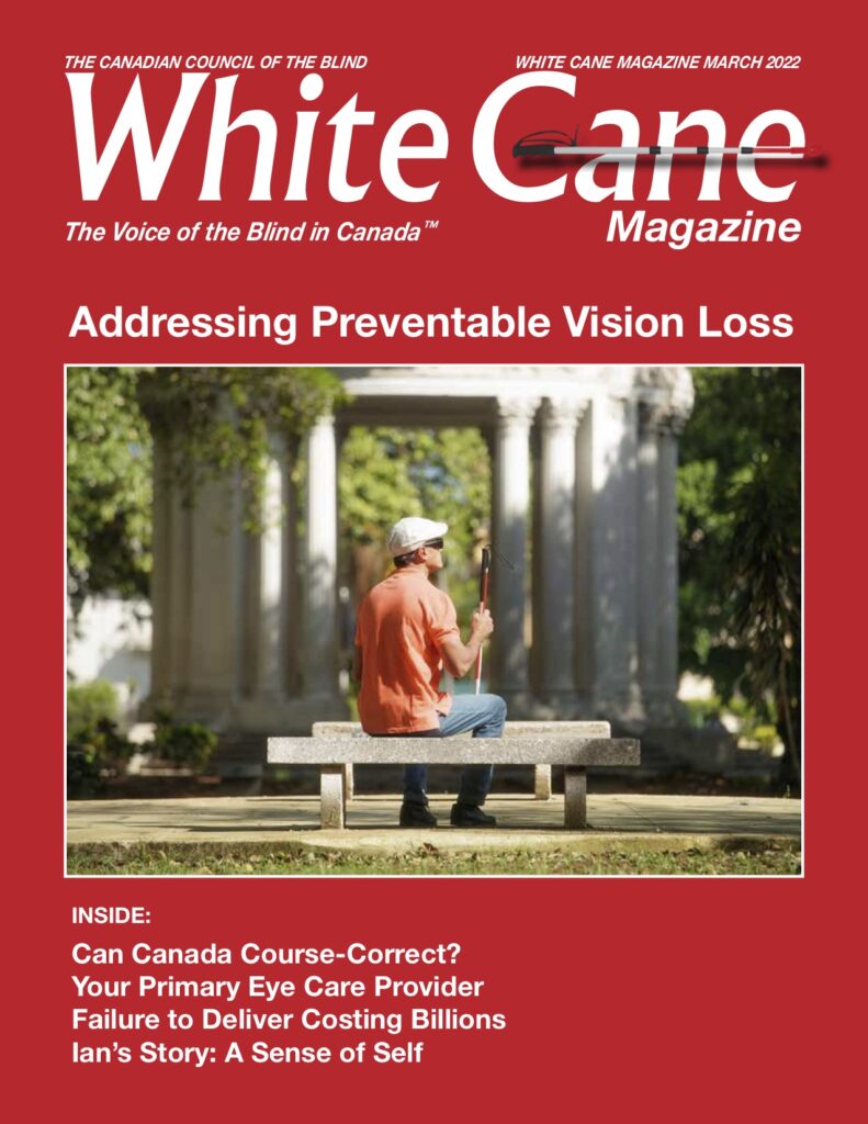 White Cane Magazine Cover.