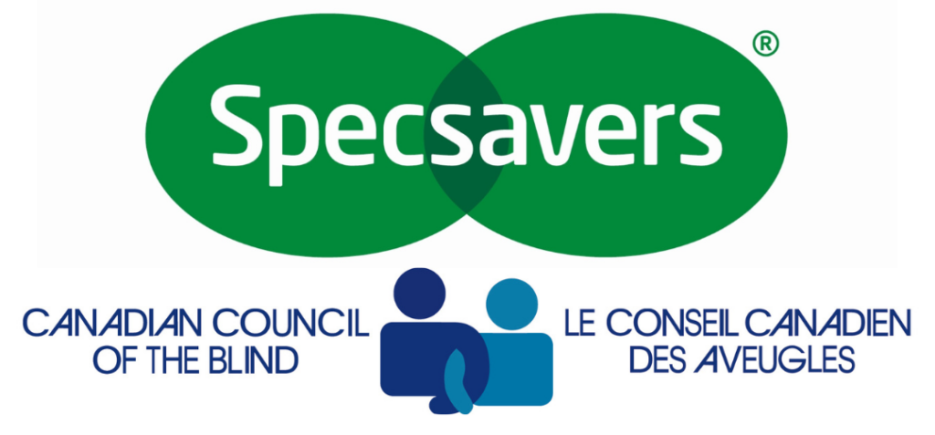 Specsavers and the Canadian Council of the Blind Logo