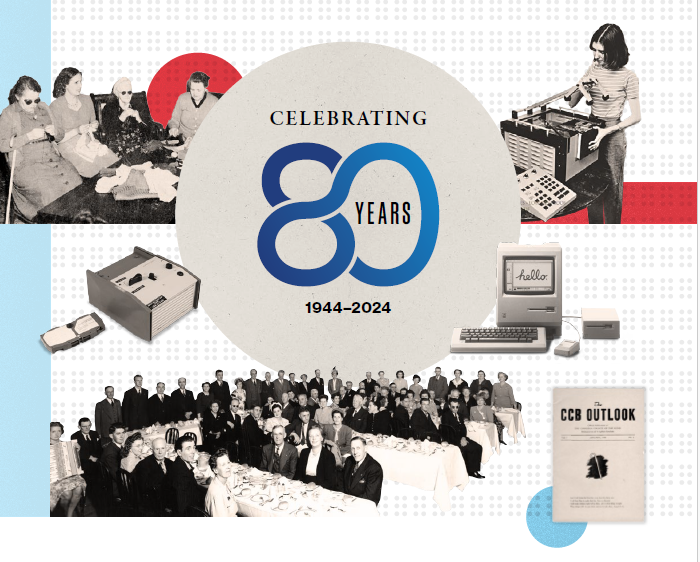 Picture collage for CCB's 80th anniversary